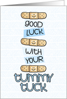 Tummy Tuck - Bandage - Get Well card