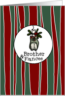 for Brother & Fiancee - Mistle-toe - Zombie Christmas card