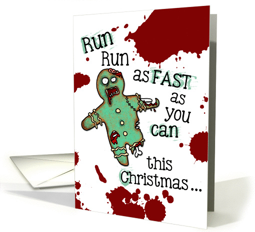 Undead Gingerbread Man - Zombie Christmas card (986849)