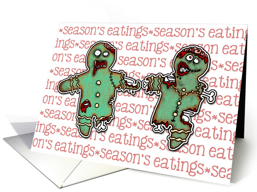 Zombie Christmas - Season's Eatings card (987681)