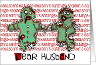 for husband - Zombie Christmas - Season’s Eatings card