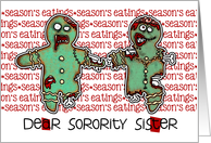 for sorority sister - Zombie Christmas - Season’s Eatings card