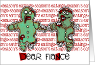 for fiance - Zombie Christmas - Season’s Eatings card