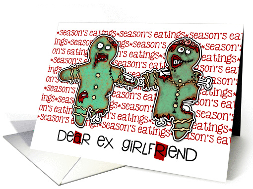 for ex girlfriend - Zombie Christmas - Season's Eatings card (987837)