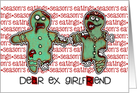 for ex girlfriend - Zombie Christmas - Season’s Eatings card