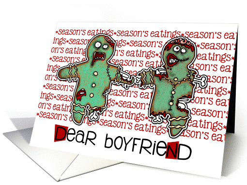 for boyfriend - Zombie Christmas - Season's Eatings card (987843)