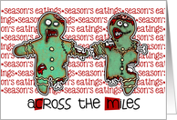 across the miles - Zombie Christmas - Season’s Eatings card