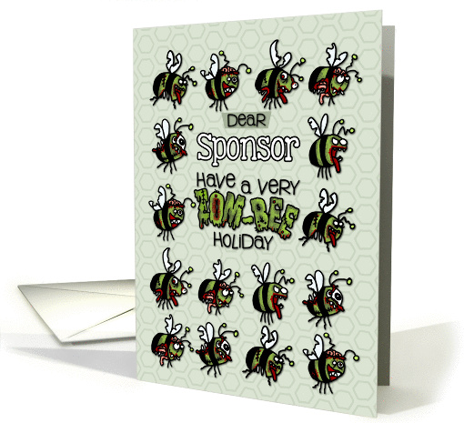for Sponsor - Zombie Christmas - Zom-bees card (989453)