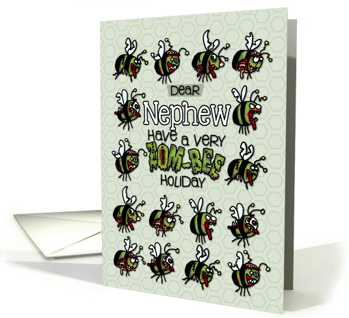 for Nephew - Zombie Christmas - Zom-bees card (989467)