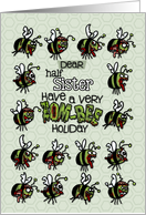 for half Sister - Zombie Christmas - Zom-bees card