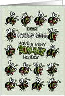 for Foster Mom - Zombie Christmas - Zom-bees card
