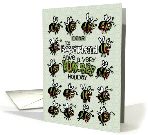 for Ex Boyfriend - Zombie Christmas - Zom-bees card (989857)