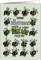 for Ex Boyfriend - Zombie Christmas - Zom-bees card