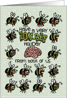 From Both of Us - Zombie Christmas - Zom-bees card