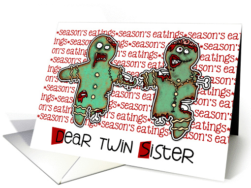for Twin Sister - Zombie Christmas - Season's Eatings card (991269)