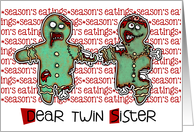 for Twin Sister - Zombie Christmas - Season’s Eatings card