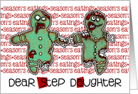 for Step Daughter - Zombie Christmas - Season’s Eatings card