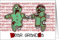 for Grandpa - Zombie Christmas - Season’s Eatings card