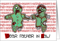 for Father in Law - Zombie Christmas - Season’s Eatings card