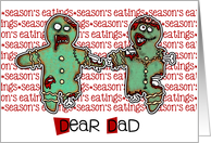 for Dad - Zombie Christmas - Season’s Eatings card
