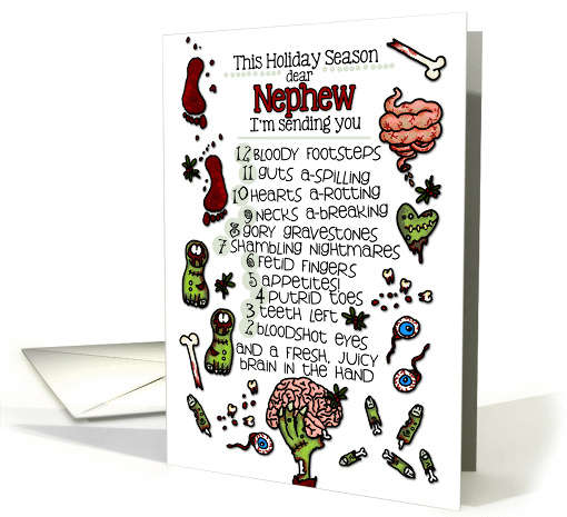 for my Nephew - 12 Days of Zombie Christmas card (994075)