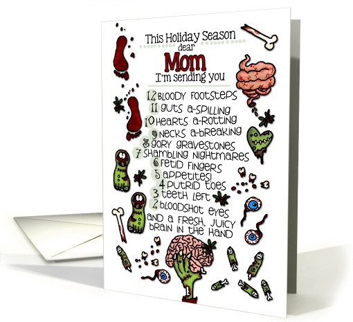 for my Mom - 12 Days of Zombie Christmas card (996071)