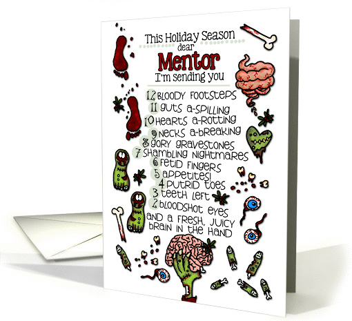 for my Mentor - 12 Days of Zombie Christmas card (996073)