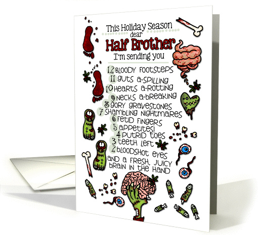 for my Half Brother - 12 Days of Zombie Christmas card (996081)