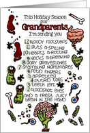 for my Grandparents - 12 Days of Zombie Christmas card