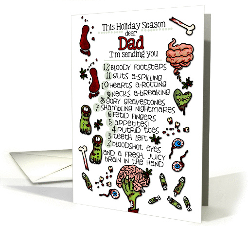 for my Dad - 12 Days of Zombie Christmas card (996449)