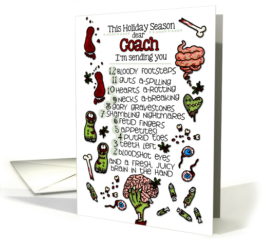 for my Coach - 12 Days of Zombie Christmas card (996455)