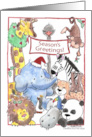 Season’s Greetings Zoo Animals Christmas card
