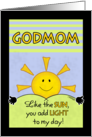 Happy Birthday to Godmom/Godmother-Add Light to My Day card