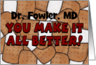 Congratulations Becoming a Doctor Bandage Collage Make It All Better card