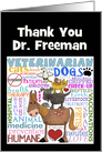 Personalized Thank You to Veterinarian-Vet Terms card