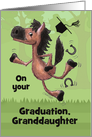 Congratulations on Your Graduation for Granddaughter-Horse Jumping card