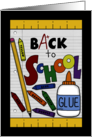 Back to School School Supplies card