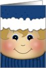 Merry Christmas Chubby Elf Face card