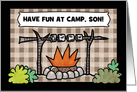 Customize Thinking of You-Summer Camp for Son- Campfire card