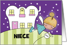 Tooth Fairy Visit-Customizable Congratulations Lost First Tooth Niece card