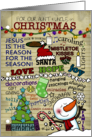 Christmas Notes Memories Customizable Christmas for Aunt Uncle card