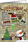 Christmas Notes Memories Customizable Merry Christmas For Cousin card