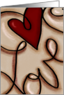 Happy Valentine’s Day Heart Surrounded by Love card