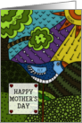 Happy Mother’s Day Bird and Nature Doodle Pattern card