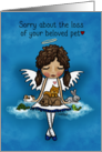 Sorry about the Loss of Your Beloved Pet Angel Surrounded by Animals card