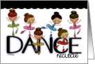 Dance Recital Invitation Announcement Ballerina Poses card