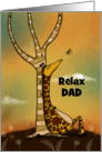 Customizable Happy Father’s Day Dad Giraffe Relaxes card