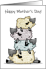 Happy Mother’s Day Sheep Pile Up Love Ewe card