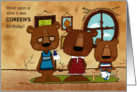 Customized Name Birthday for Coreen Three Bears Story card