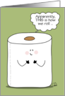 Customizable This is How We Roll During Covid 19 Pandemic Toilet Paper card